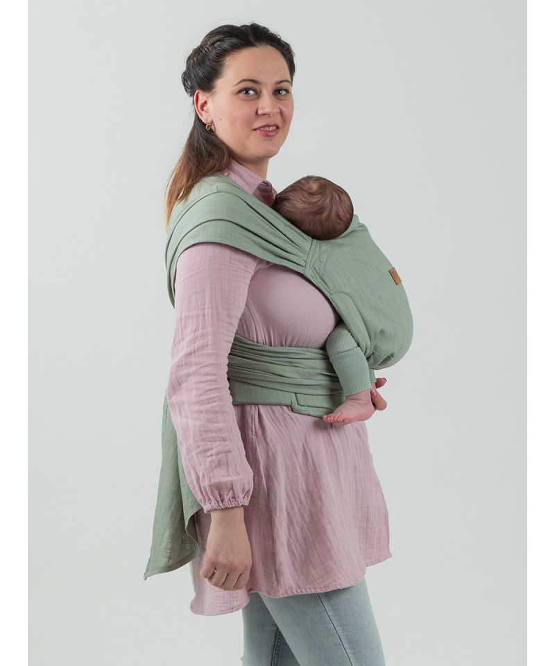 Isara Quick Tie Carrier Sage Green Linen