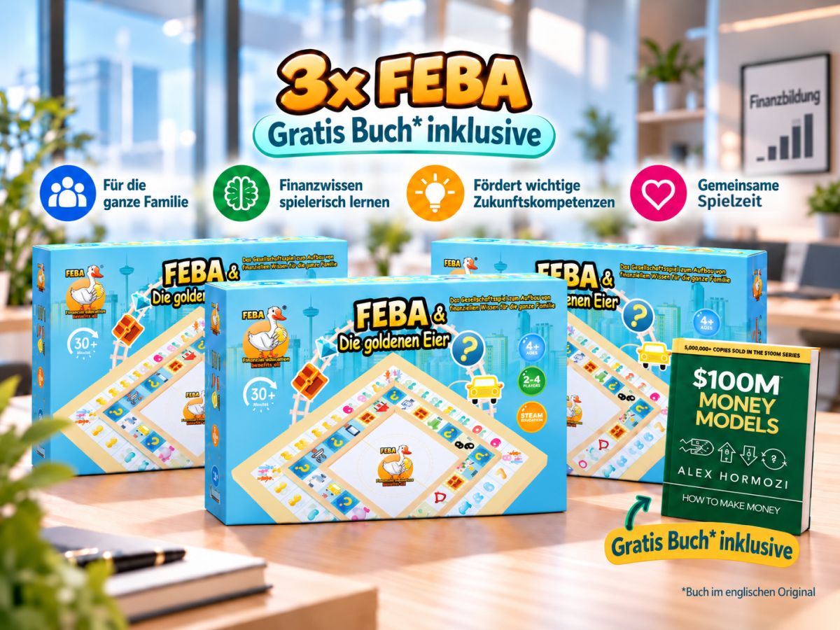 Holzbrett-Finanzspiel “FEBA und die goldenen Eier” BUNDLE
