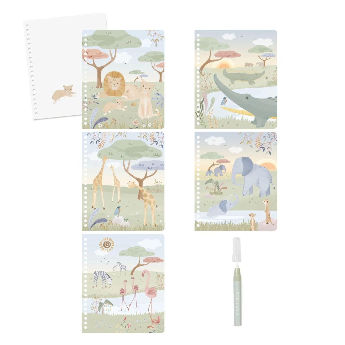 Safari Jim Watermagic Buch Safari Friends - Little Dutch