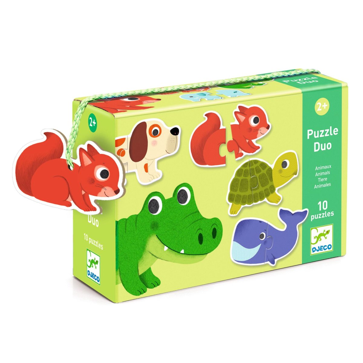 Duo Puzzle Tiere (10x2 Teile) - DJECO