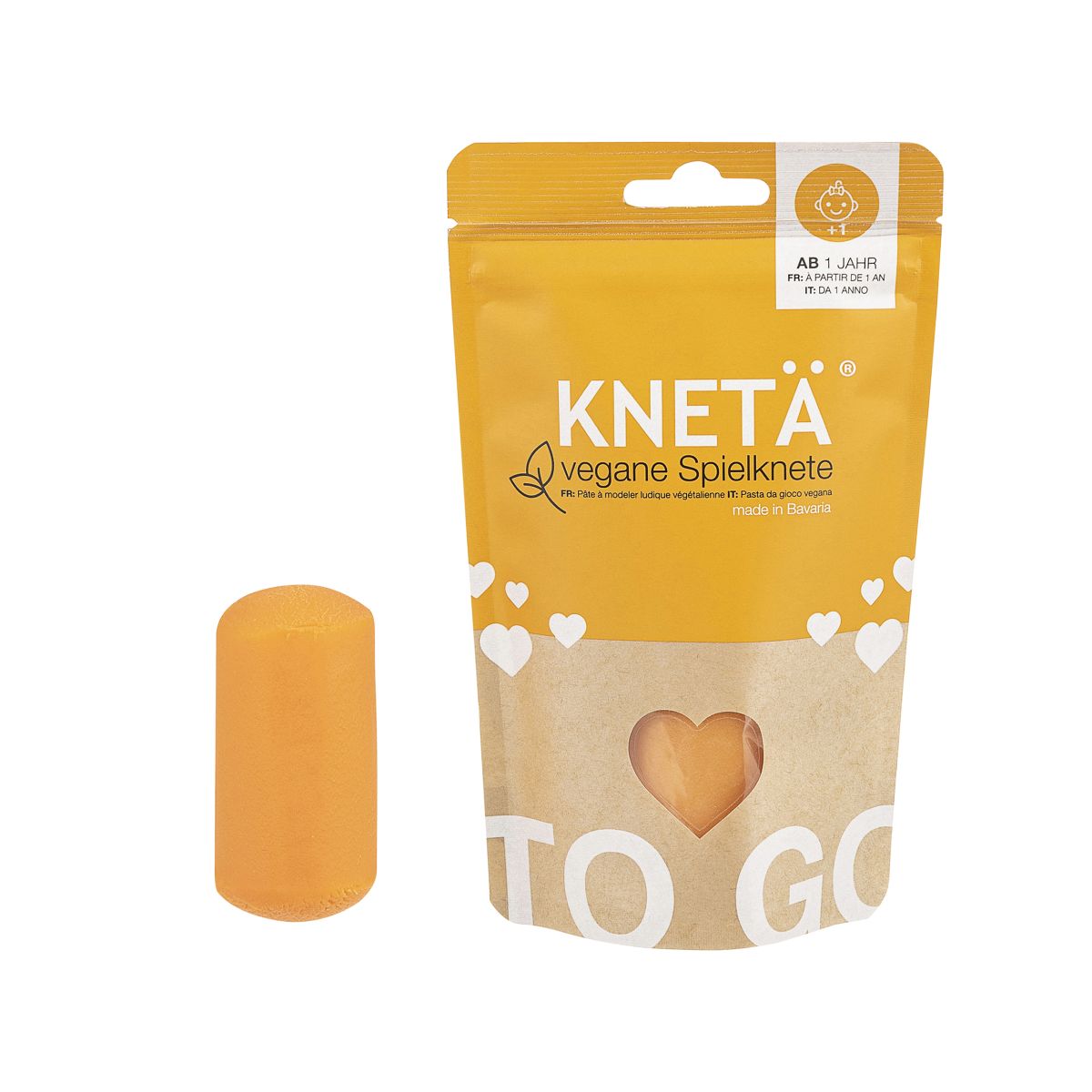 Knetä Vegane Spielknete Orange 100g Beutel