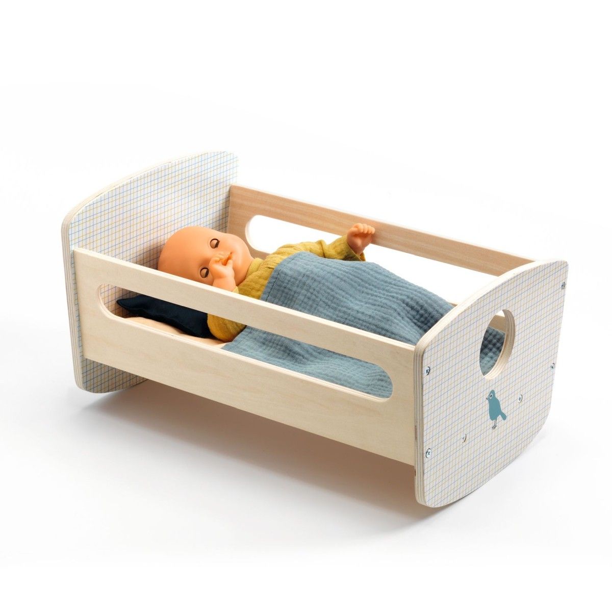 Pomea Puppenwiege Blue Night - Djeco