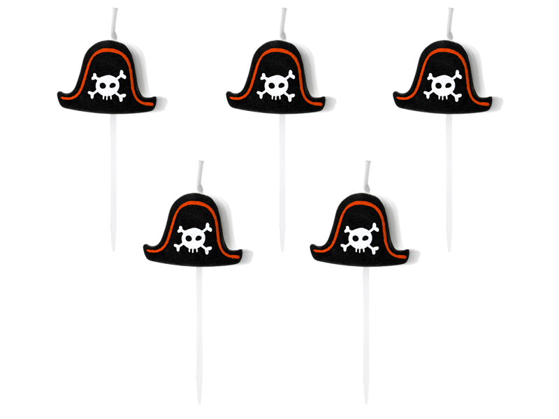 Geburtstagskerzen Piraten (5 Stk.) - Party Deco