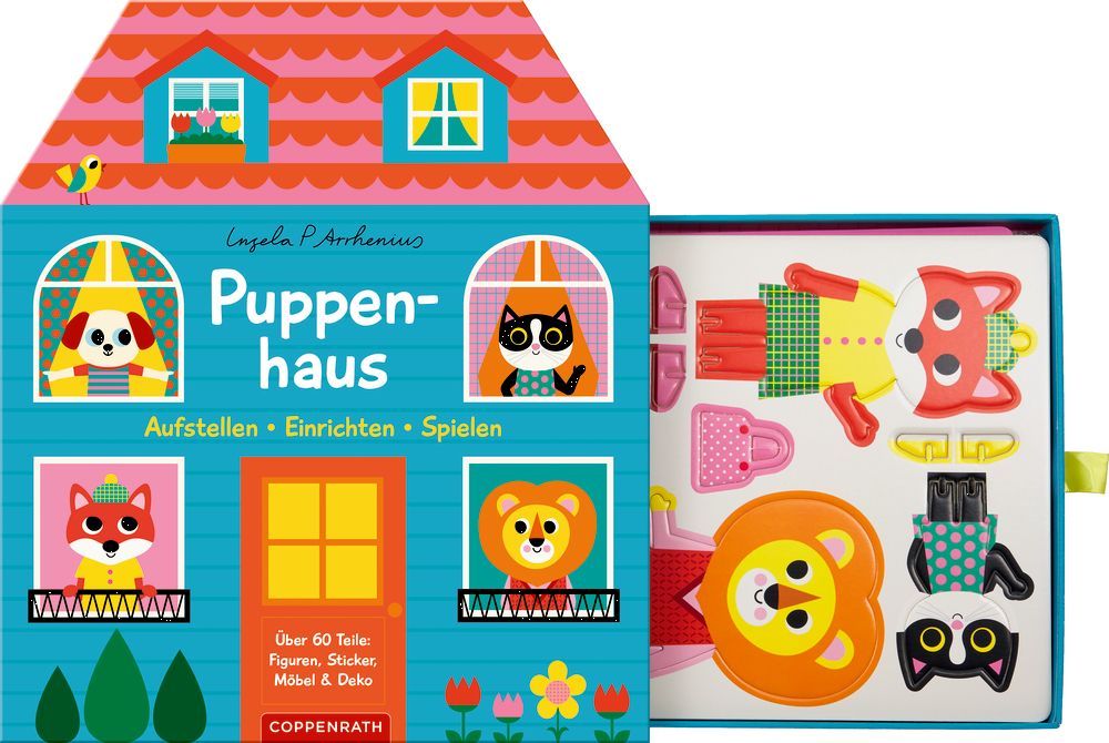 Puppenhaus - Aufstellen, Einrichten, Spielen