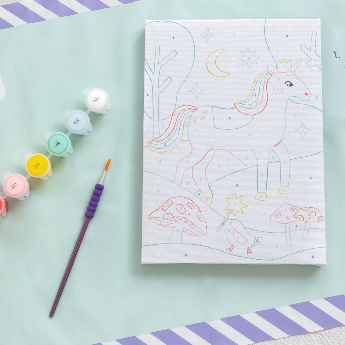 Malen nach Zahlen Set Kids "Einhorn" - La Petite Épicerie