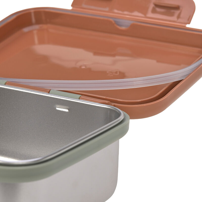 Lunchbox Edelstahl Happy Prints caramel - Lässig