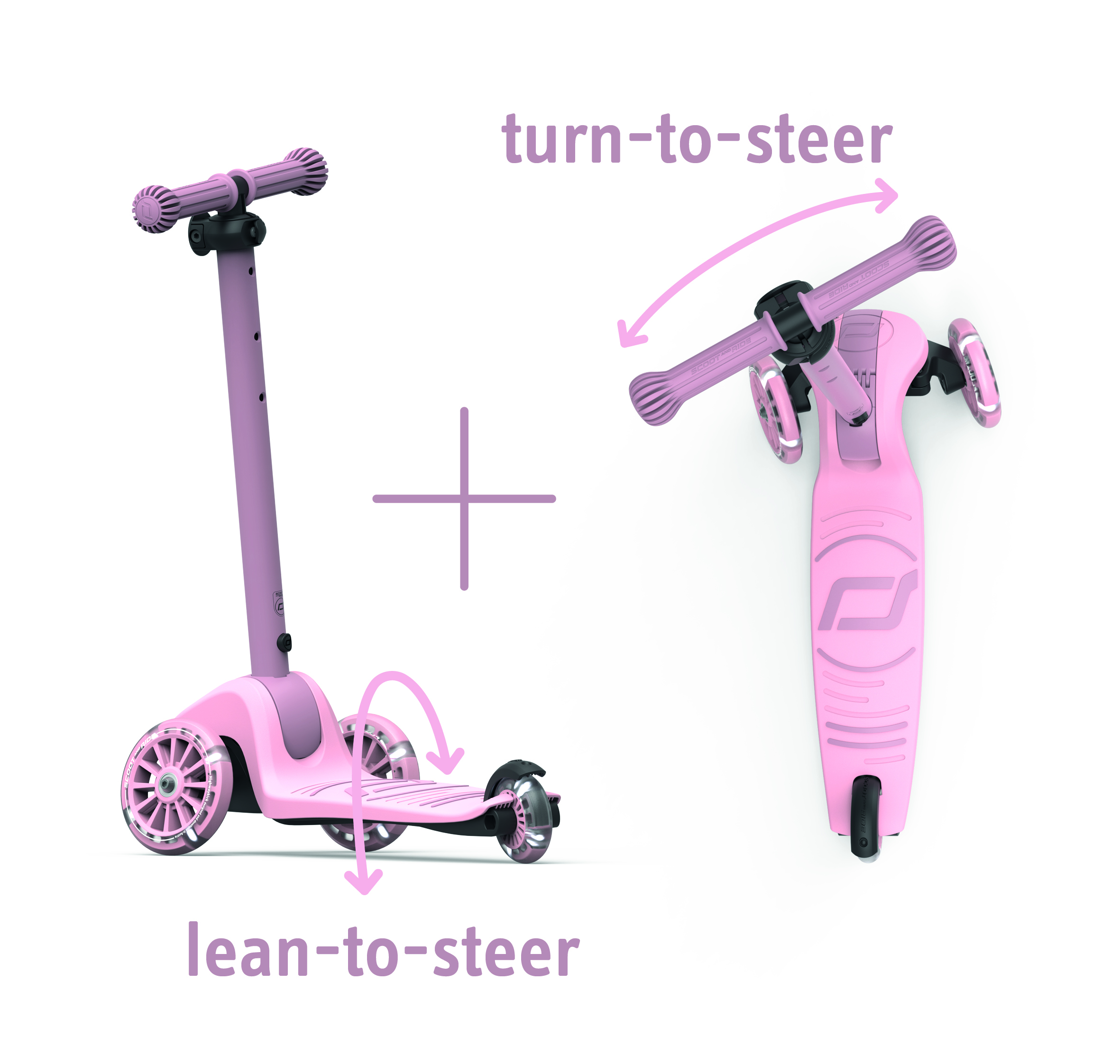 Highway Kick 3S rose - Scoot and Ride