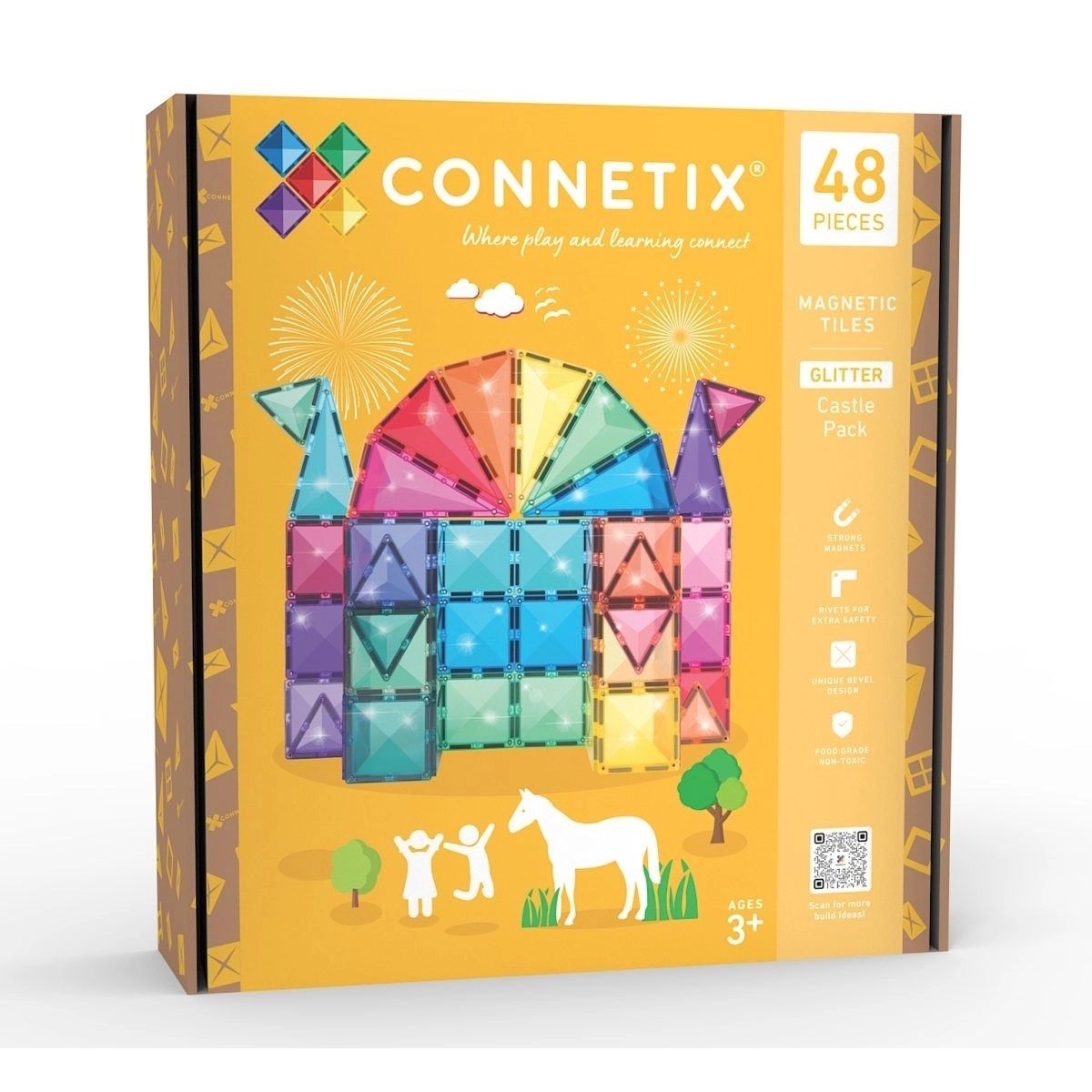 CONNETIX Glitter Castle Pack Magnetbausteine 48-teilig