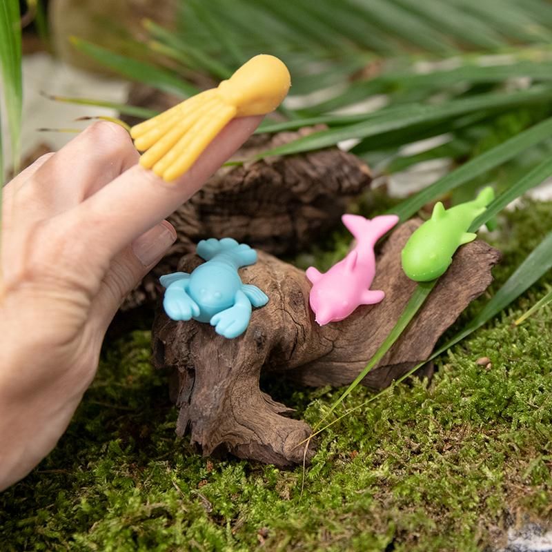 RETTE SICH… Sticky Flying Dinos & Meerestiere (4er-Set)