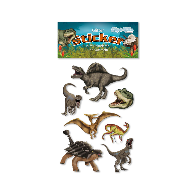 Glitter-Sticker Dinosaurier - Lutz Mauder Verlag