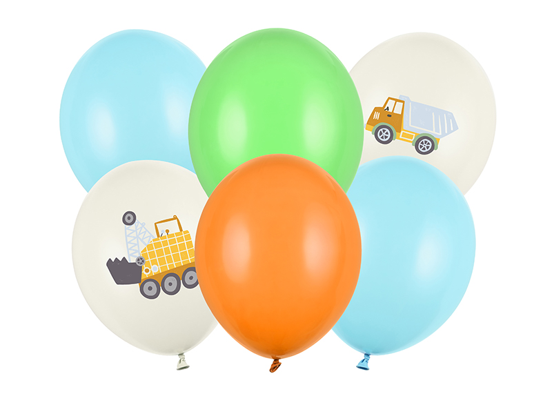 Luftballons Baustelle (6 Stk.) - Party Deco