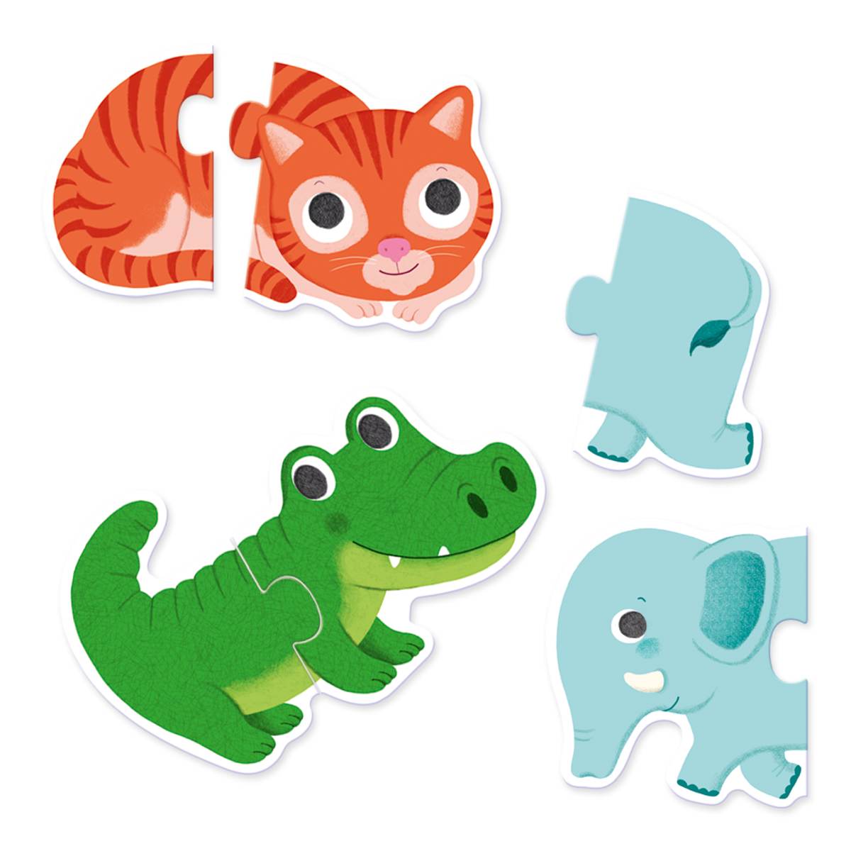 Duo Puzzle Tiere (10x2 Teile) - DJECO