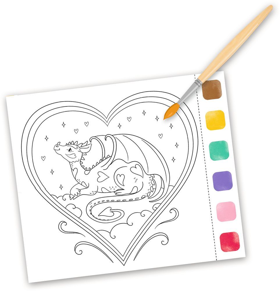 100% selbst gemacht: Aquarell-Glück Drachenzauber