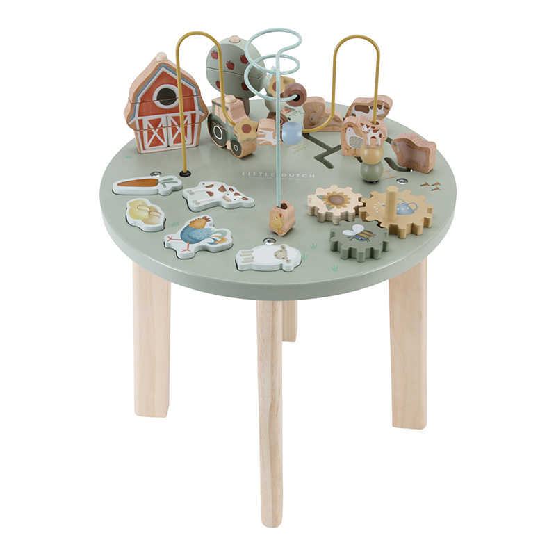 Aktivitätstisch aus Holz Little Farm - Little Dutch