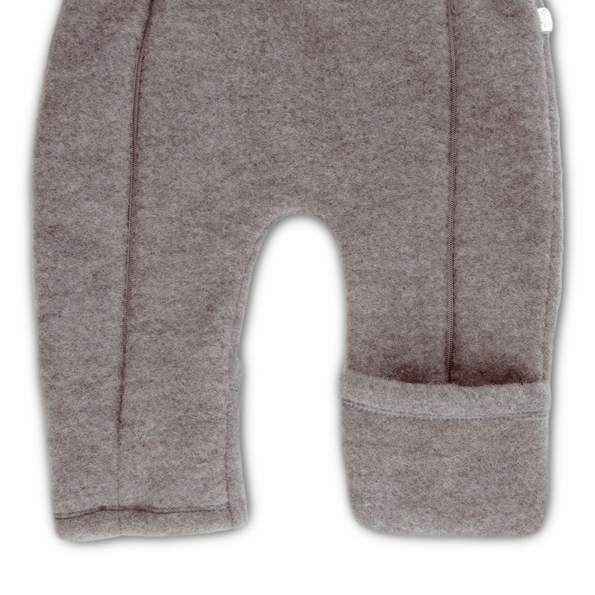 Baby Overall Wollfleece  sand mel. Gr. 50-56