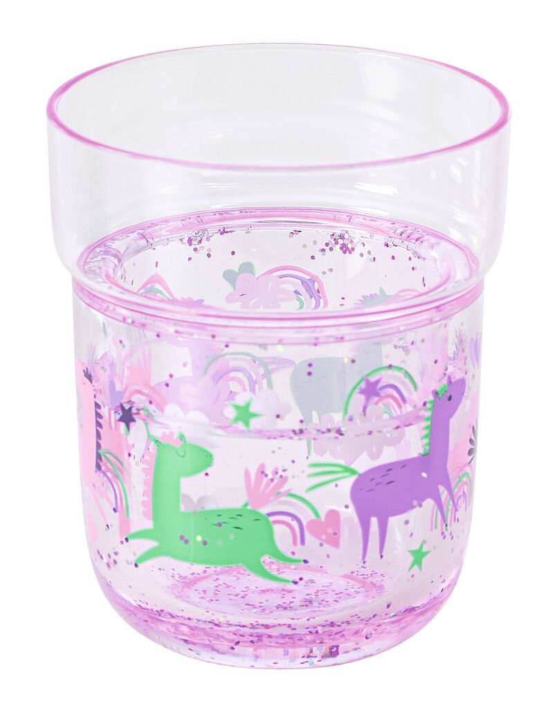 Trinkbecher Glitzerzauber (verschiedene Designs, 1 Stück)