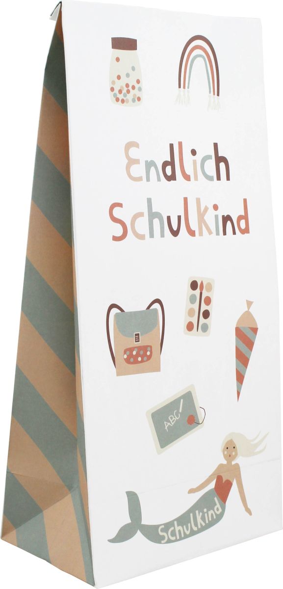 Papiergeschenktüte Under the Sea "Endlich Schulkind" (1 Stück) - Ava & Yves