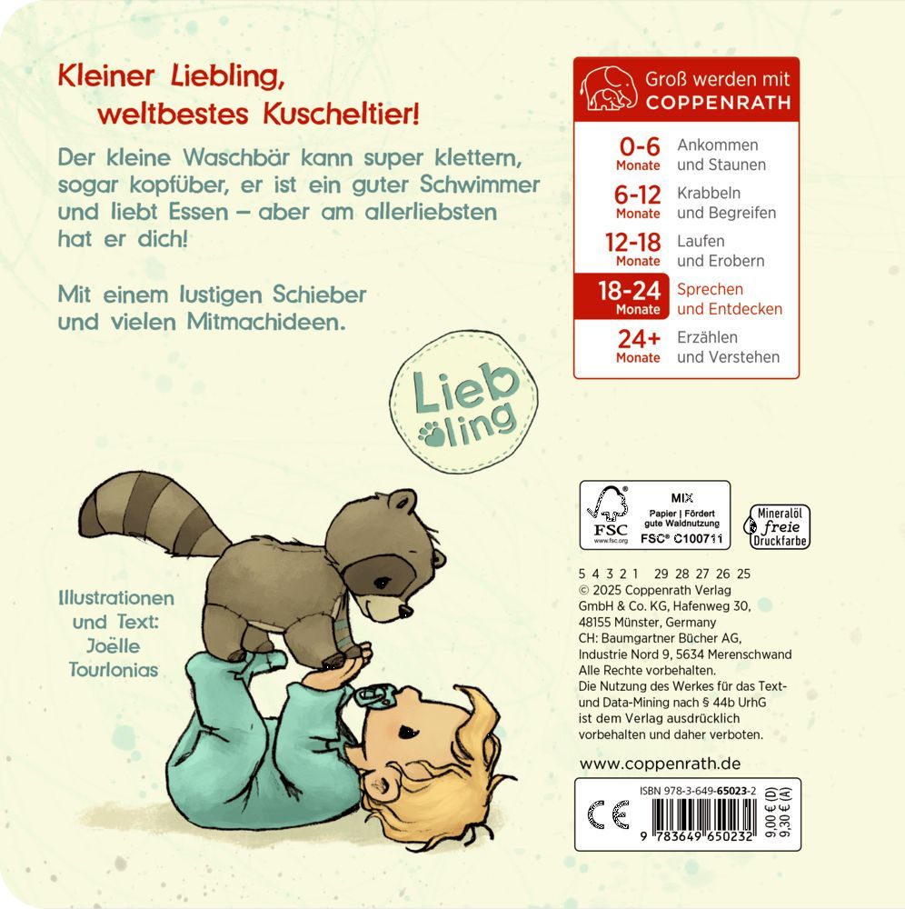 Kleiner Waschbär, erzähl mir von dir (J. Tourlonias) 18M+