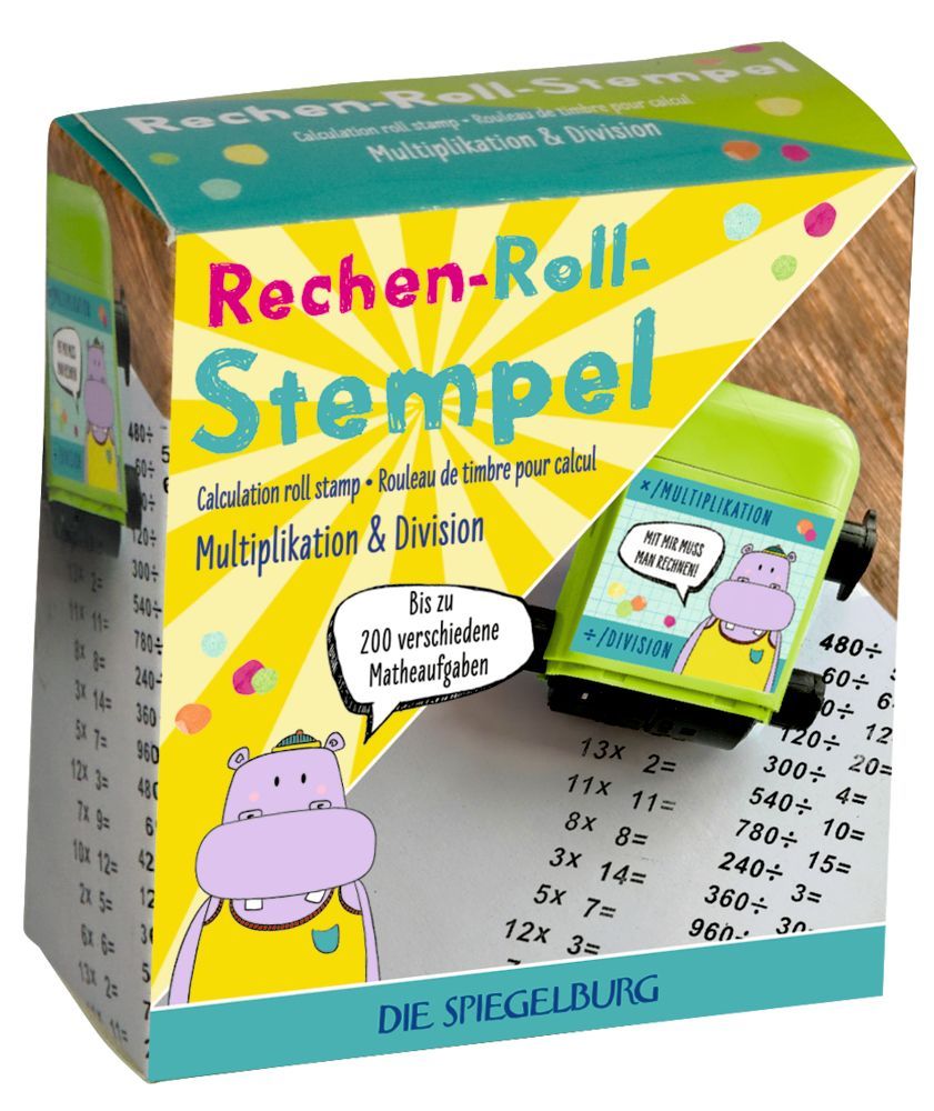 Rechen-Roll-Stempel - Division & Multiplikation - Bunte Geschenke