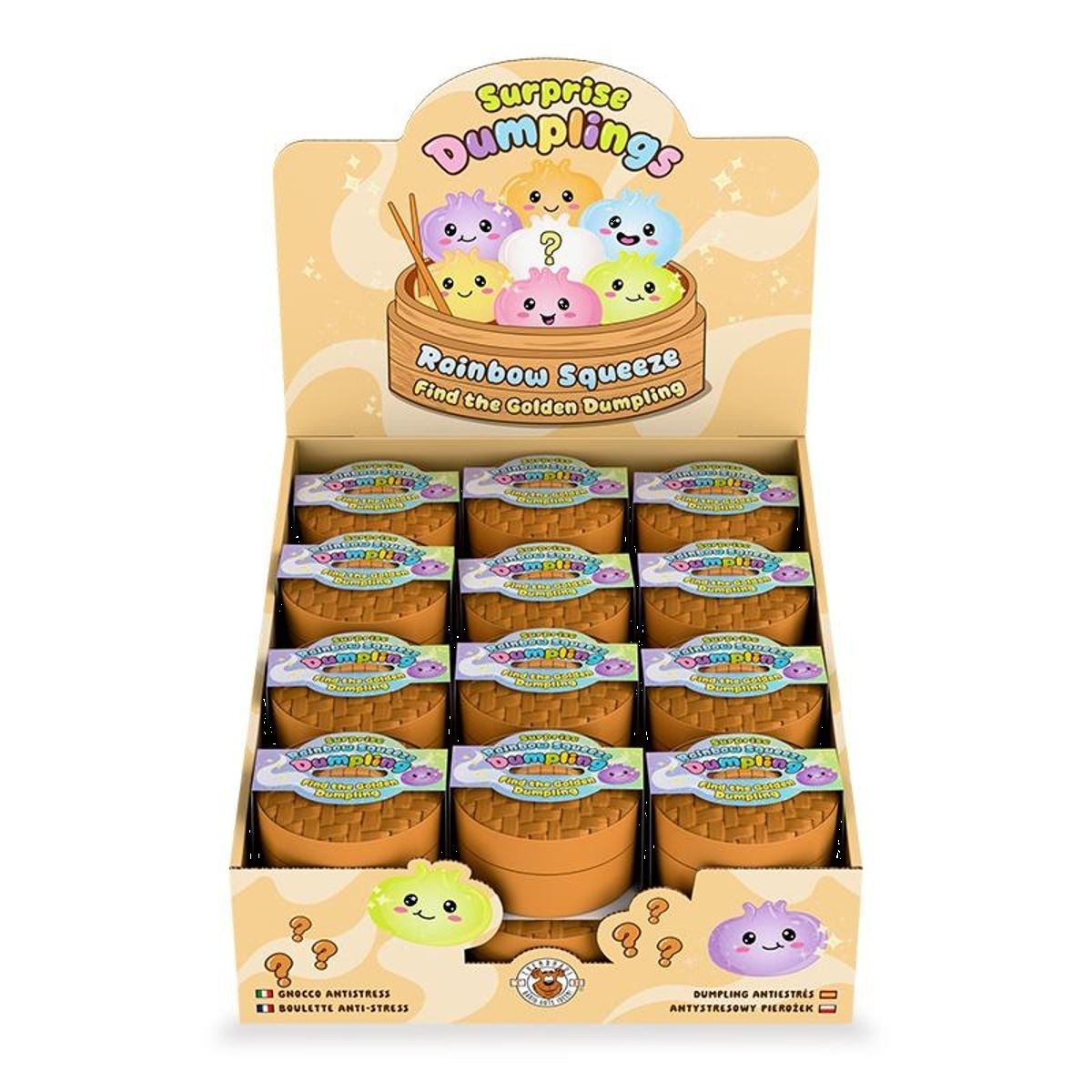 Rainbow Squeeze Soft-Dumpling 6cm (verschiedene Designs, 1 Stück)