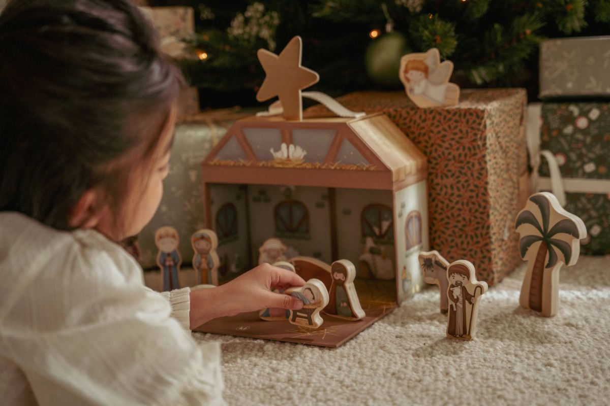 Weihnachtskrippe im Spielkoffer - Little Dutch