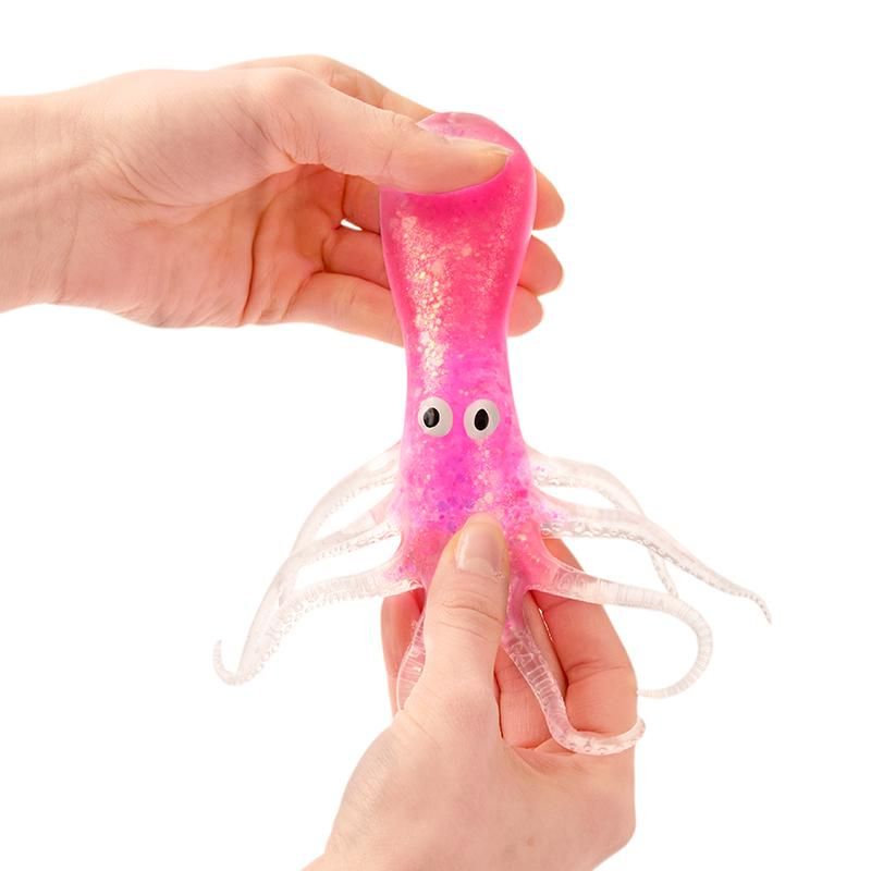 Squeezy-Glitzer Oktopus (verschiedene Designs, 1 Stück)