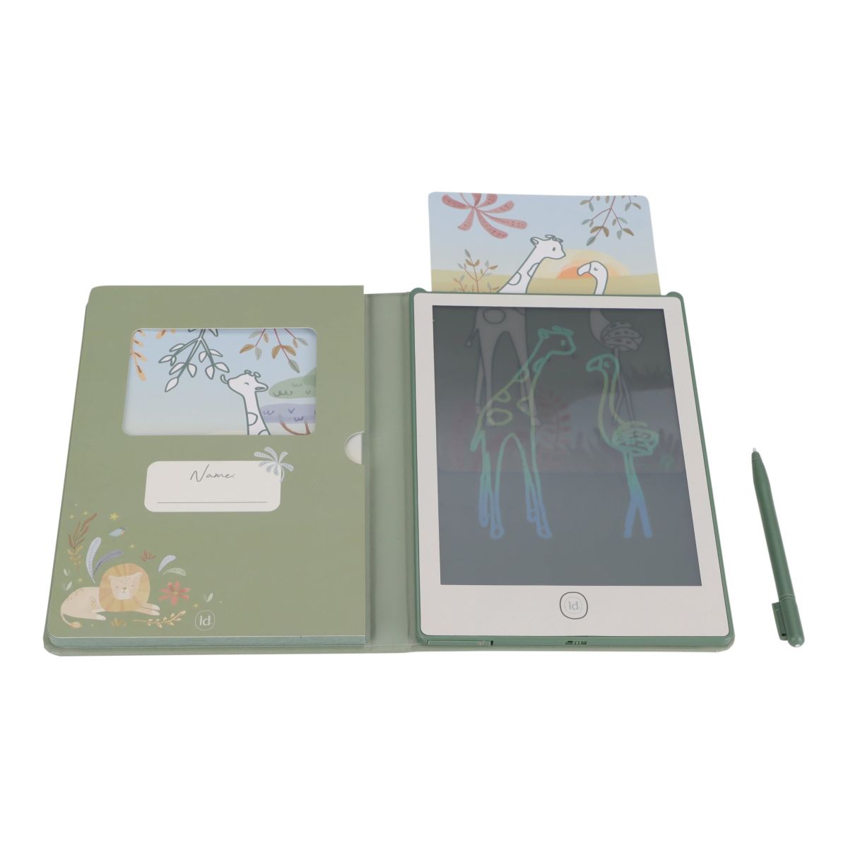 Zeichen-Tablet grün Safari Friends - Little Dutch