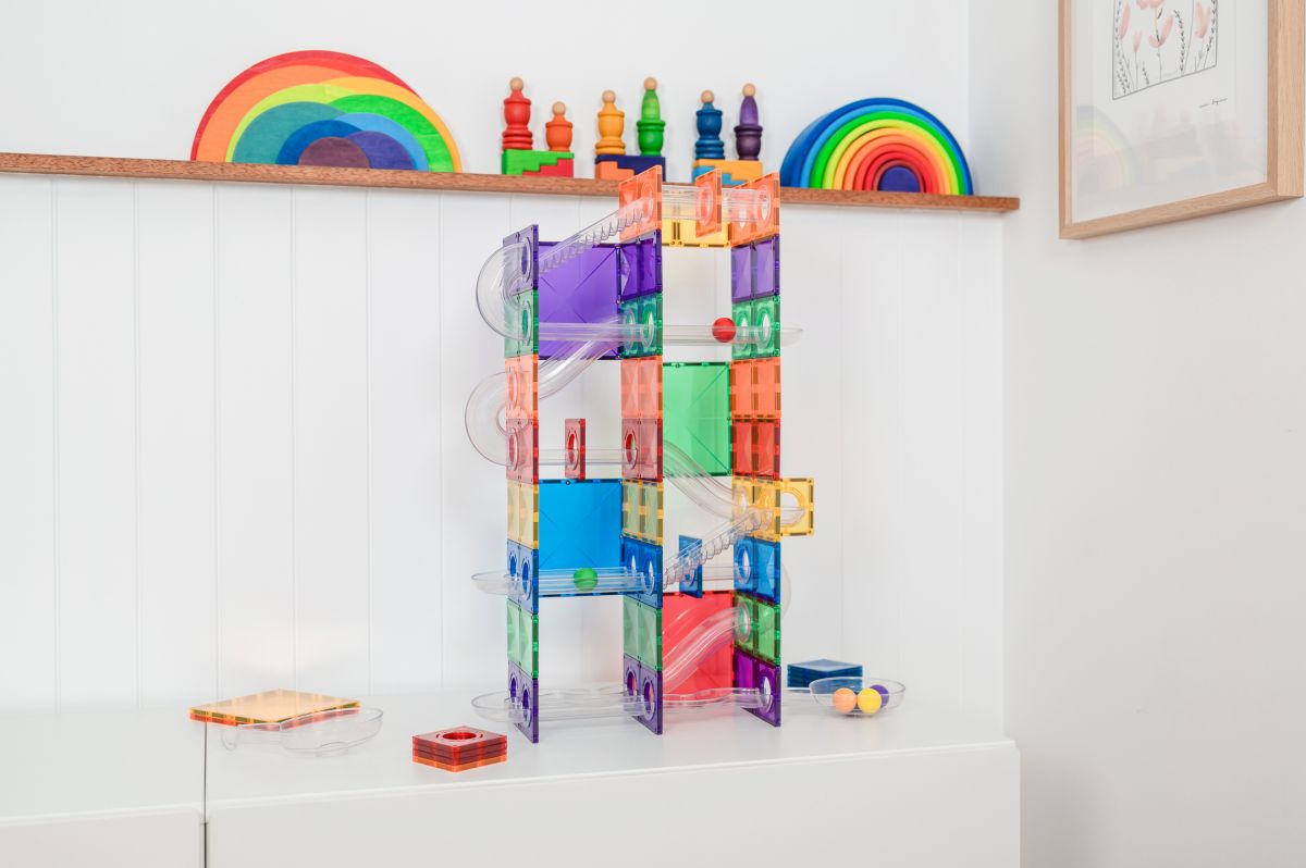 CONNETIX RAINBOW Super Ball Run Pack Magnetbausteine 134-teilig