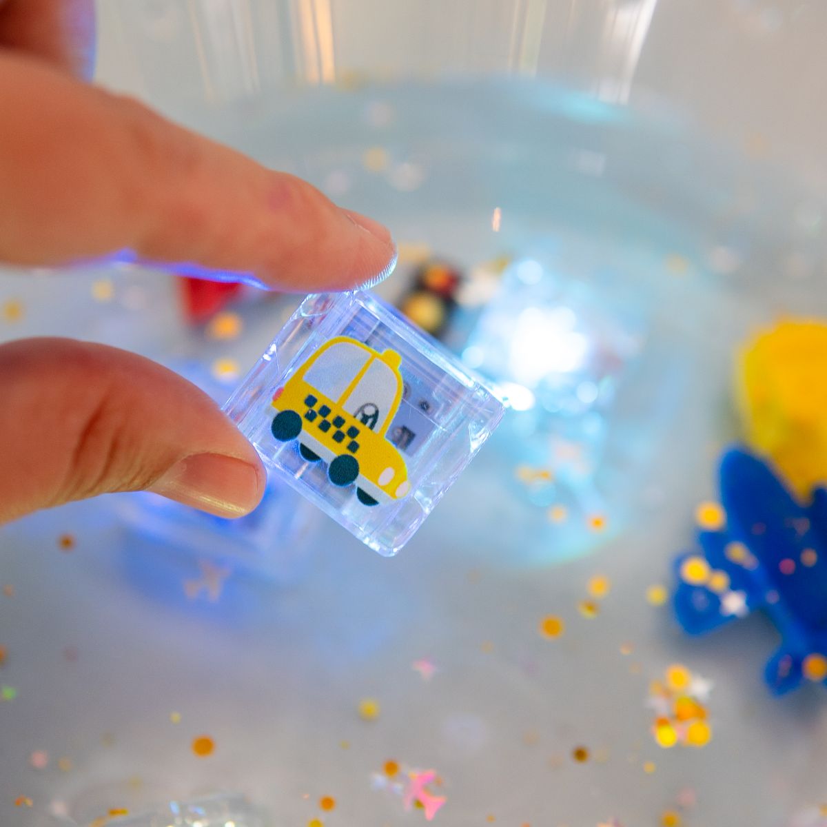 Glo Pals Leuchtende Badewürfel Awesome Autos (6er Set)