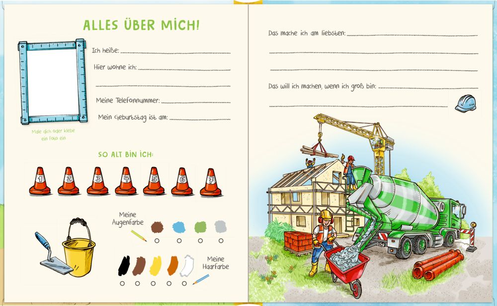 Freundebuch: Baustelle - Alle meine Freunde 3+