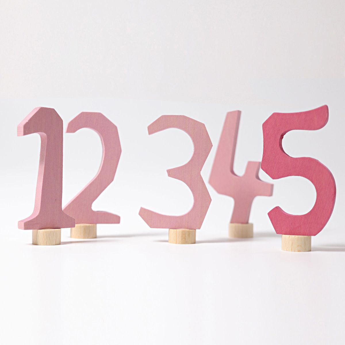 Grimm`s Zahlenstecker-Set Rosa 1-5
