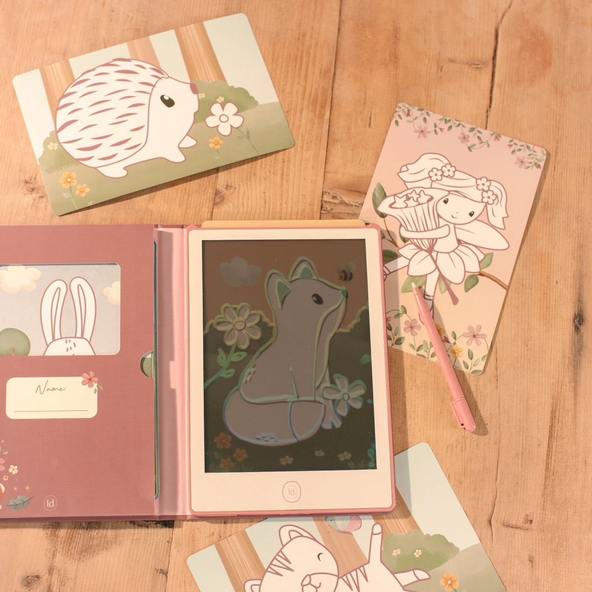 Zeichen-Tablet rosa Safari Friends - Little Dutch