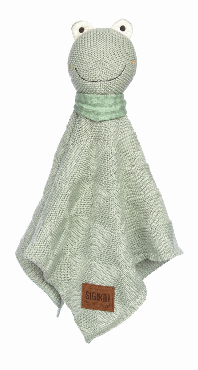 sigikid Strick-Schnuffeltuch Frosch mint