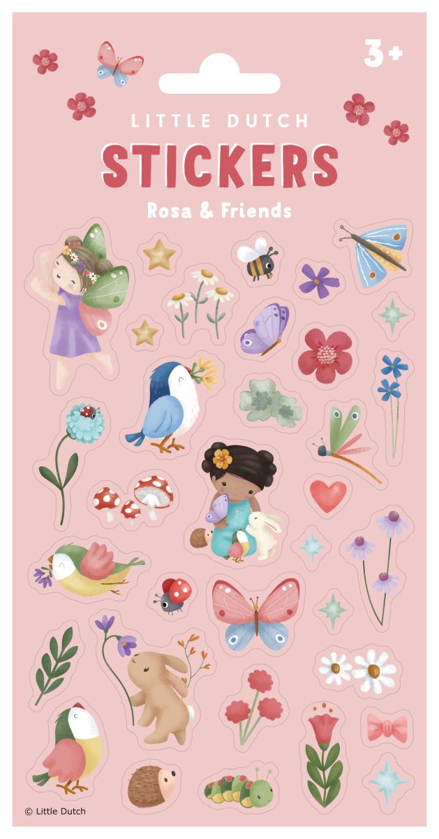 Stickerbogen Rosa & Friends - Little Dutch