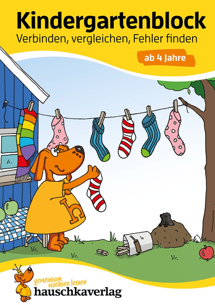 Kindergartenblock - Verbinden, vergleichen, Fehler finden - Hauschka Verlag 4+