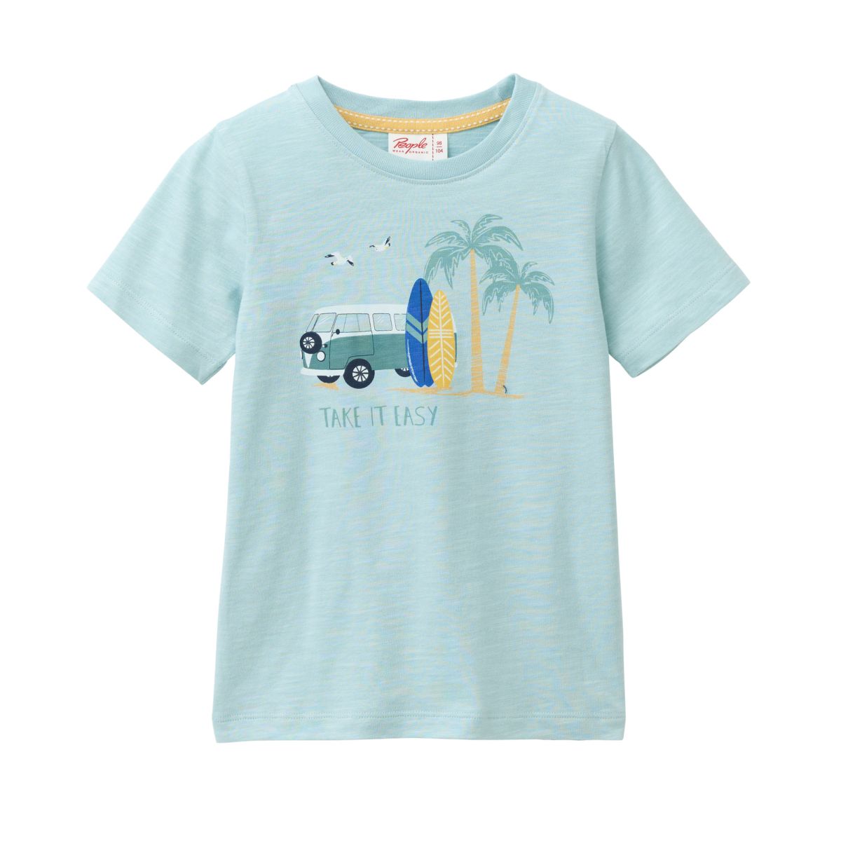 T-Shirt mint mit Van GOTS - 110