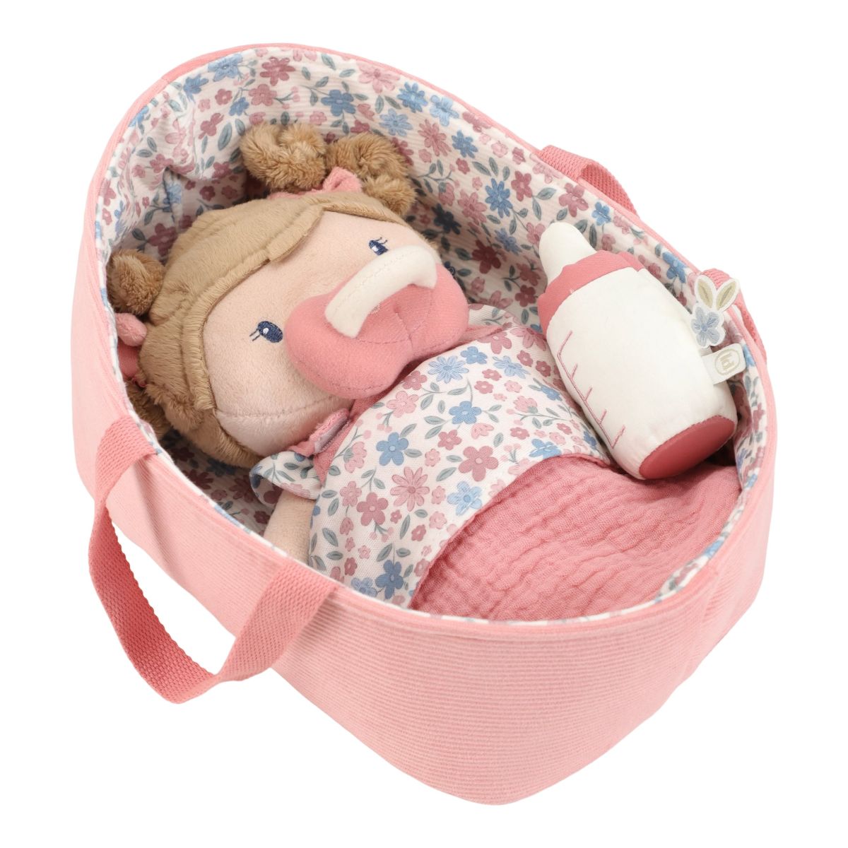 Babypuppe Rosa im Körbchen - Little Dutch