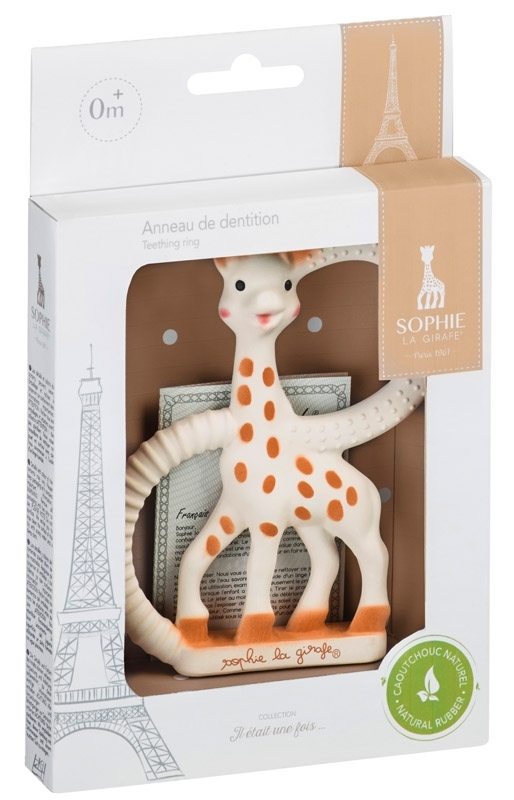 Beißring Sophie la girafe - Version weich, weiße Verpackung