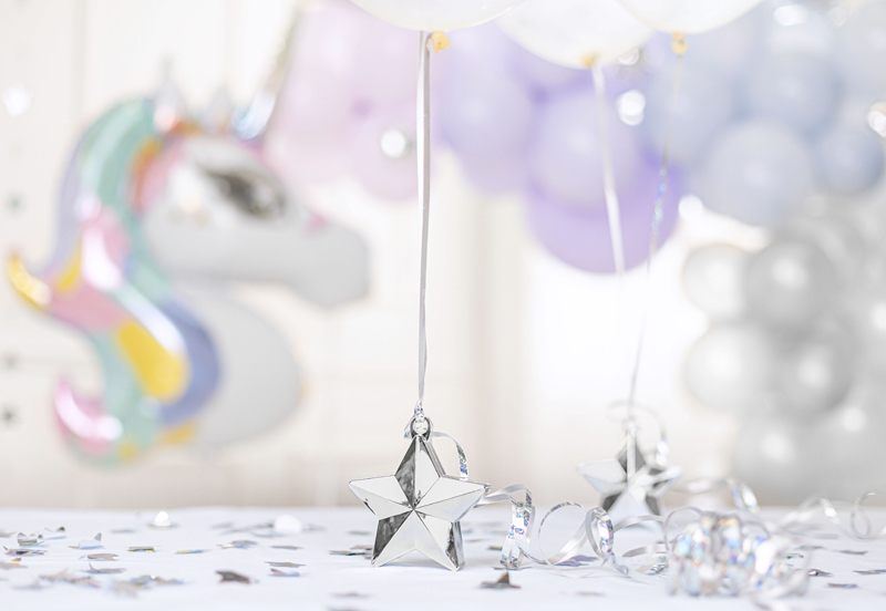 Ballongewicht Stern silber - Party Deco