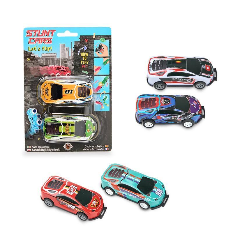 SPEED Stunt-Car 2er-Set mit Rückzug & Backflip-Funktion (verschiedene Designs, 1 Stück)