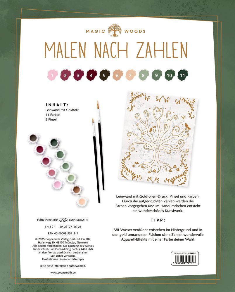 Malen nach Zahlen auf Leinwand: Magic Woods (Creative Time)