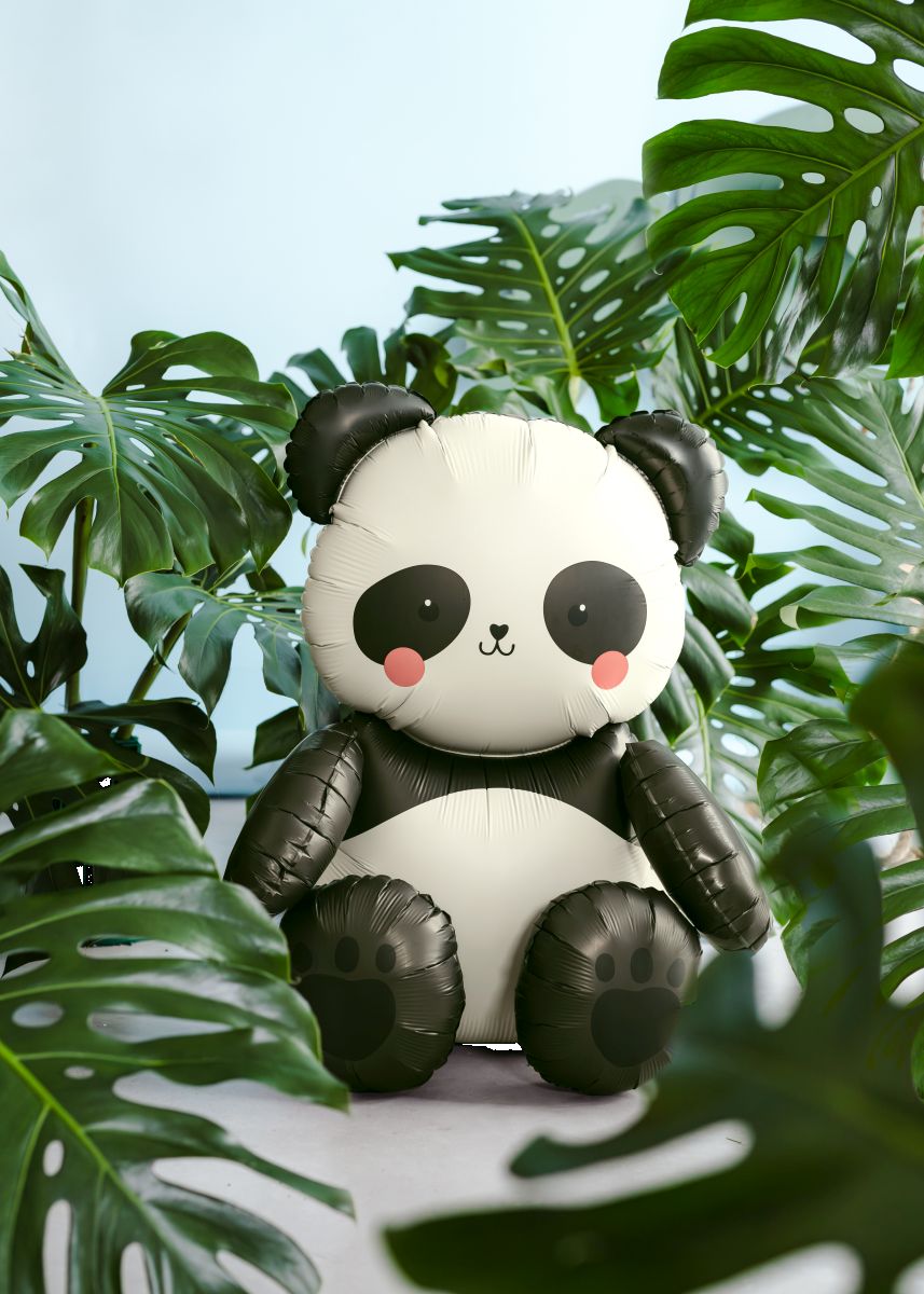 Folienballon Panda, 68x72 cm - Party Deco