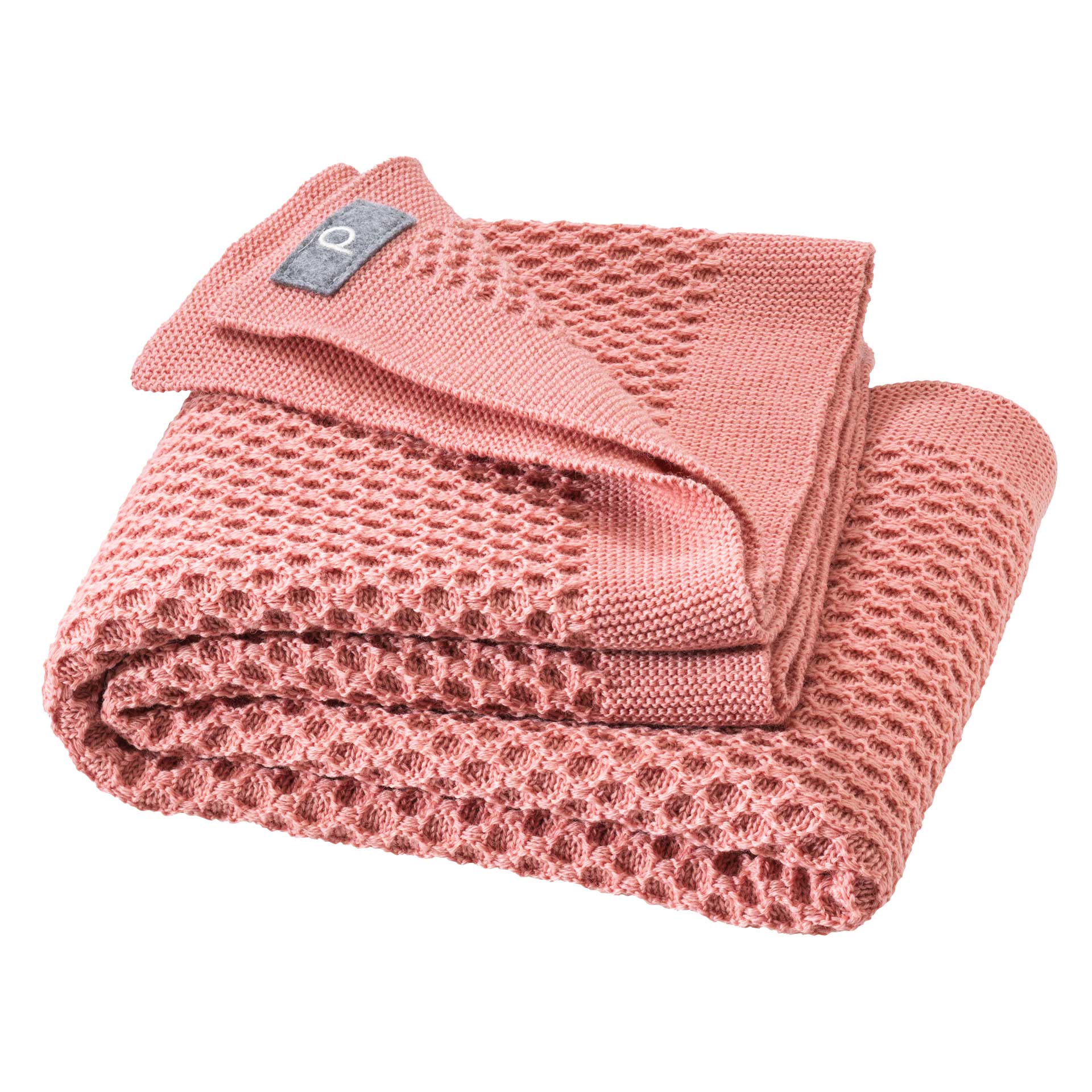 Disana Waben-Strickdecke, Babydecke softpink 80x100cm