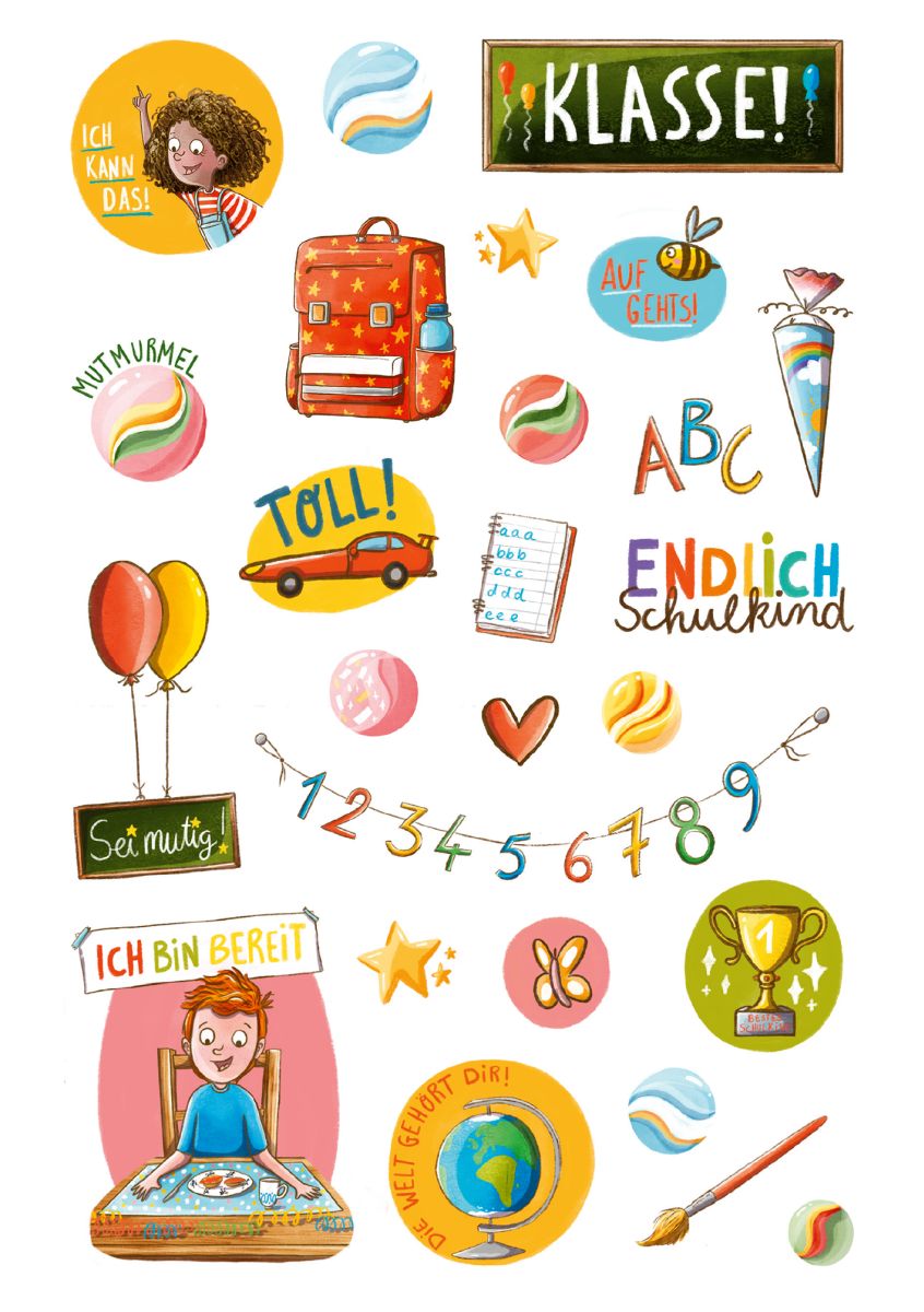 Mutmach-Sticker
