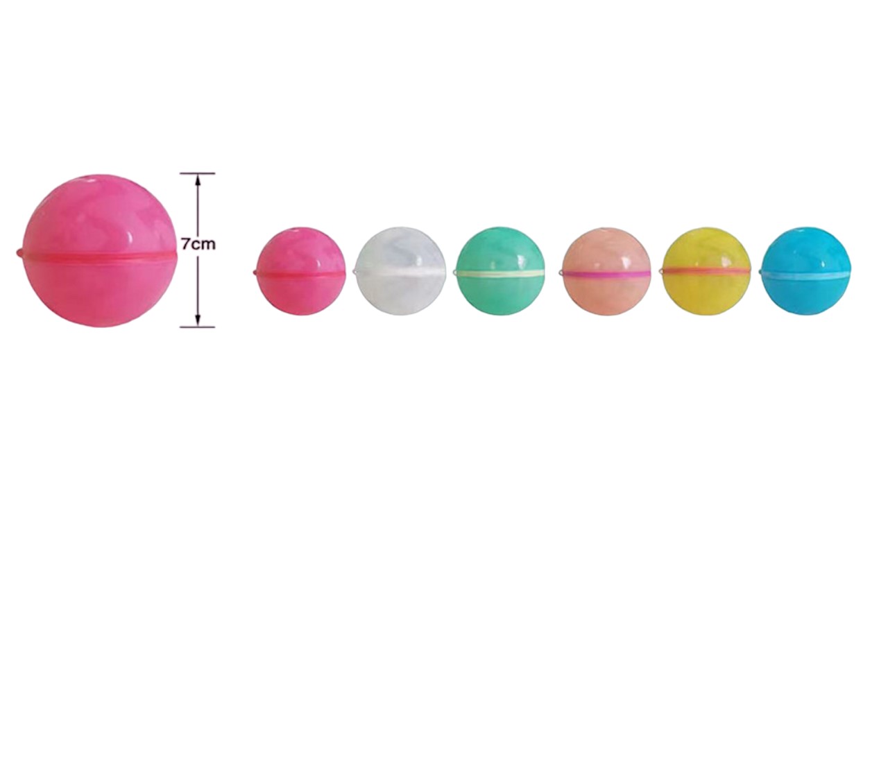 Wasserbomben Magnet 3er-Set (unterschiedliche Designs, 1 Set) - Fun Trading