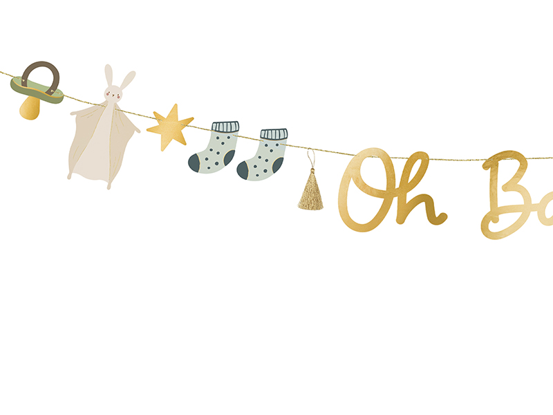 Girlande "Oh Baby" - Party Deco