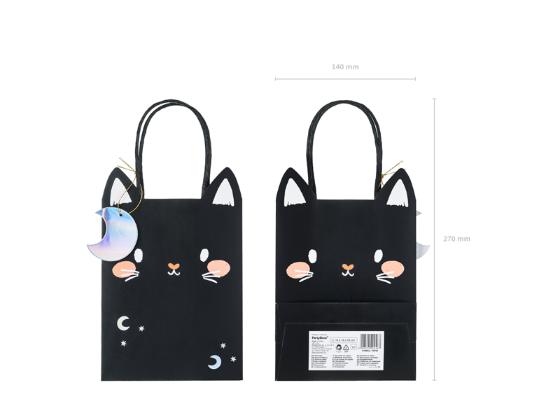 Geschenktüte Katze 18 cm - Party Deco