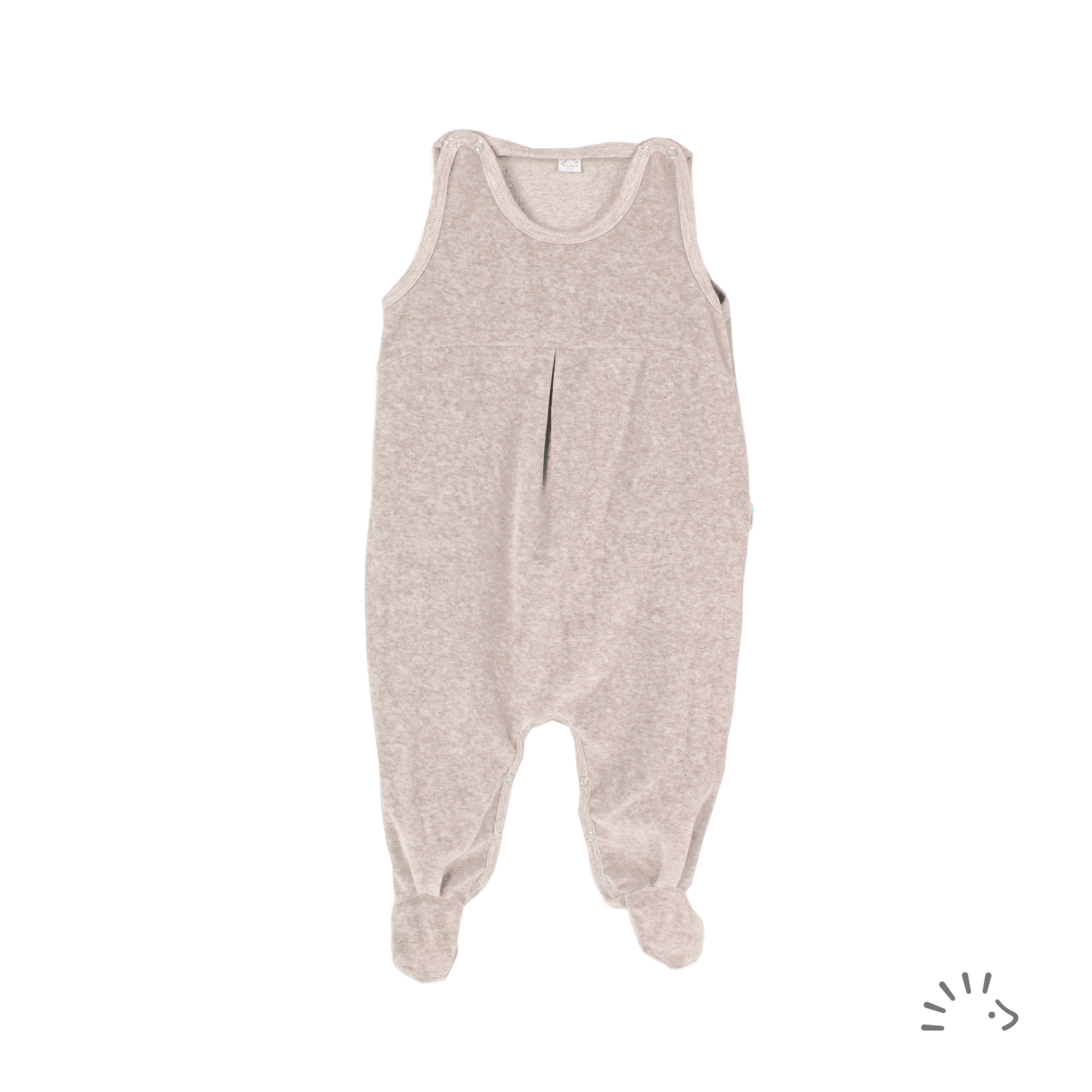 Strampler mit Falte Nicky beige - 50-56