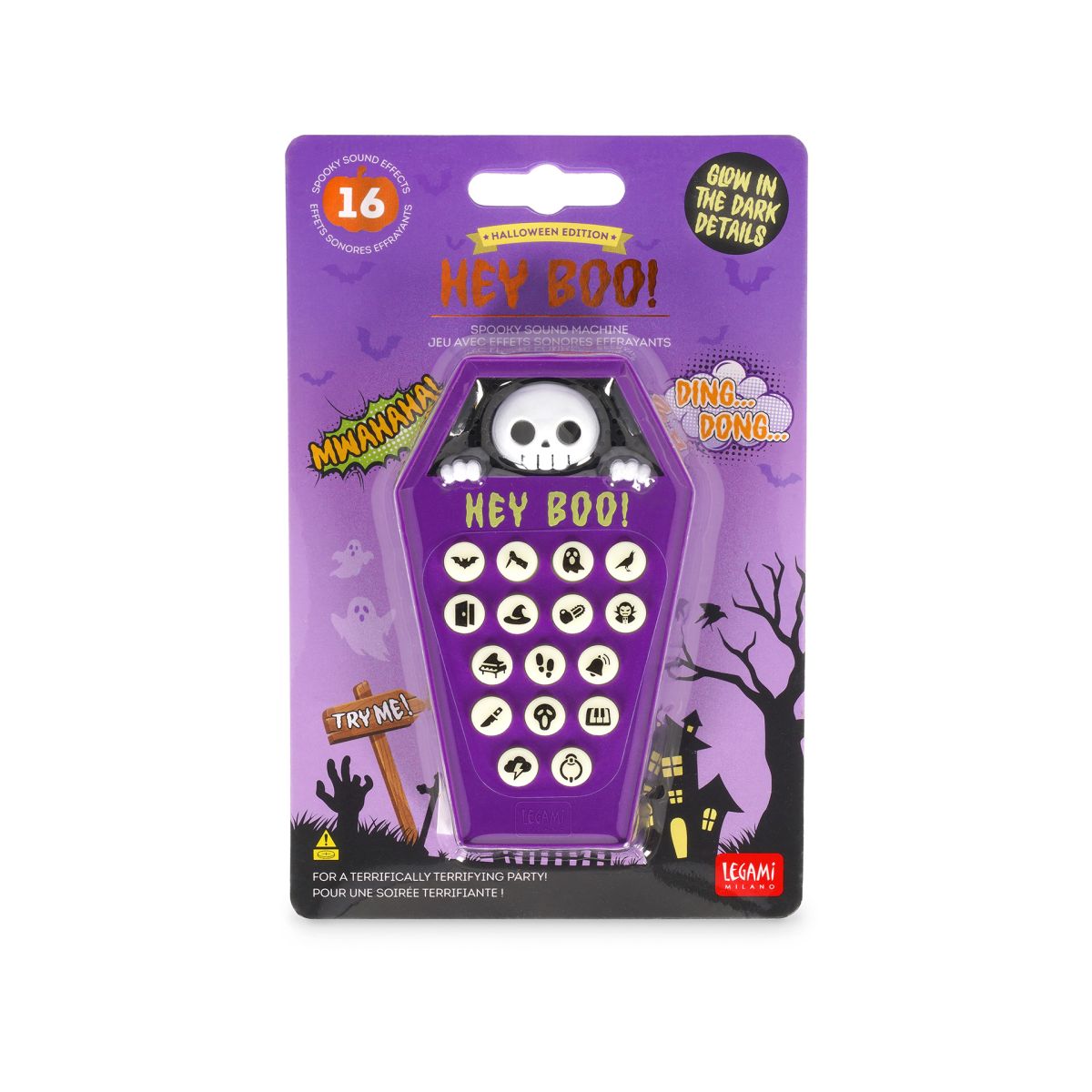 Spiel mit gruseligen Soundeffekten - Hey Boo! Halloween - Legami