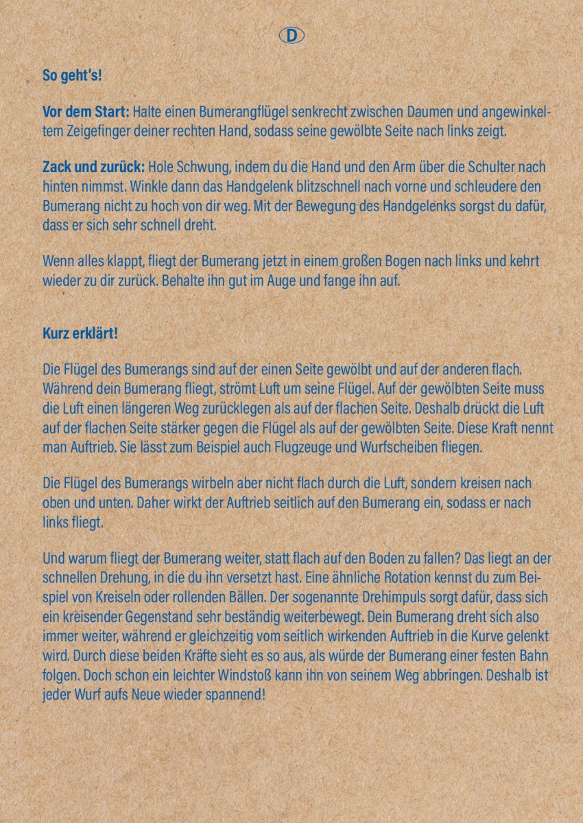 PhänoMINT Bumerang - Moses